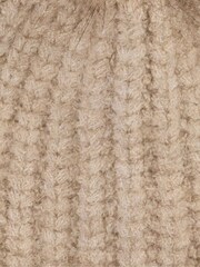 Barbour® Beige Saltburn Pom Beanie Hat & Scarf Gift Box Set - Image 7 of 7