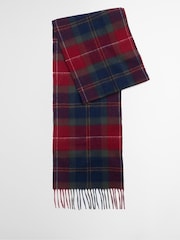 Barbour® Red Tartan Scarf - Image 3 of 8