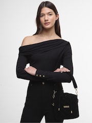 Barbour® International Mini Balham Black Tot Bag - Image 6 of 8