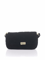 Barbour® International Black Quilted Velvet Mini Soho Crossbody Bag - Image 4 of 4