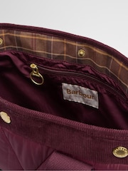 Barbour® Red Healy Quilted Tote Bag - Image 9 of 11