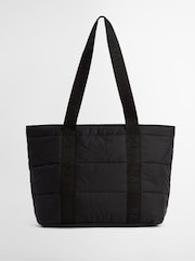 Barbour® International Black Monaco Quilt Logo Tote Bag - Image 3 of 9