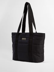 Barbour® International Black Monaco Quilt Logo Tote Bag - Image 4 of 9