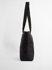 Barbour® International Black Monaco Quilt Logo Tote Bag - Image 5 of 9