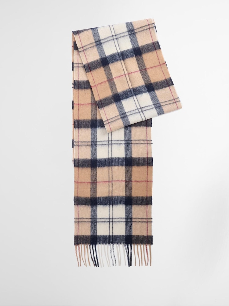 Barbour® Brown Tartan Scarf - Image 2 of 7