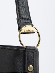 Barbour® Black Cedar Leather Bucket Bag - Image 7 of 9