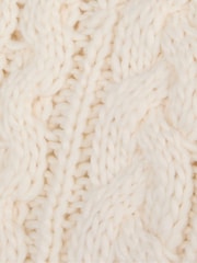 Barbour® Cream Penshaw Pom Beanie Hat & Scarf Gift Box Set - Image 7 of 7