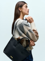 Barbour® Black Birch Leather Tote Bag - Image 1 of 9