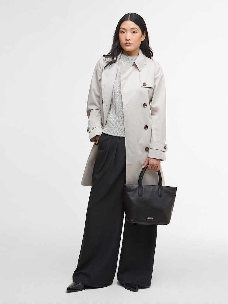Barbour® Black Birch Leather Tote Bag - Image 2 of 9