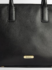 Barbour® Black Birch Leather Tote Bag - Image 7 of 9