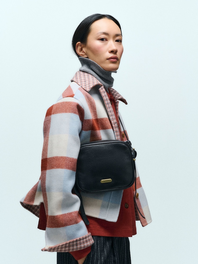 Barbour® Black Daphne Leather Bag - Image 1 of 9
