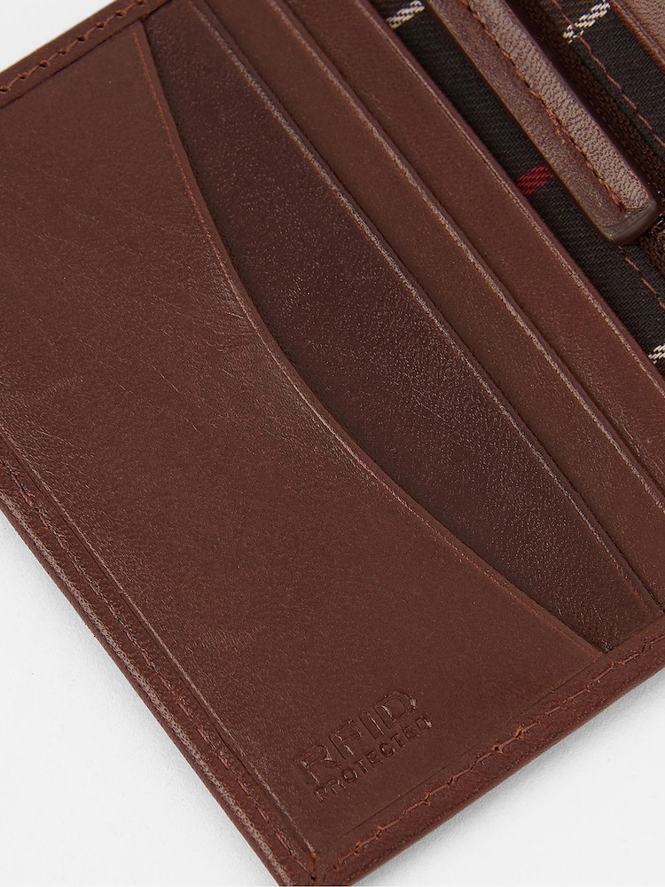 Barbour® Brown Colwell Billfold Wallet - Image 6 of 6