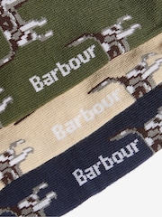Barbour® Blue Pointer Dog 3 Pack Socks Gift Box Set - Image 3 of 4