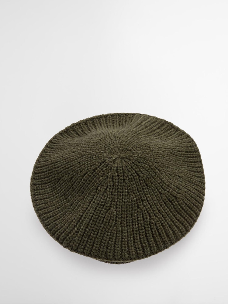 Barbour® Green Beldon Knitted Cap - Image 2 of 6