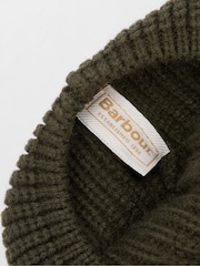 Barbour® Green Beldon Knitted Cap - Image 4 of 6