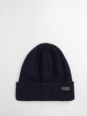 Barbour® Red Tartan Swinton Beanie Hat & Scarf Gift Box Set - Image 3 of 7
