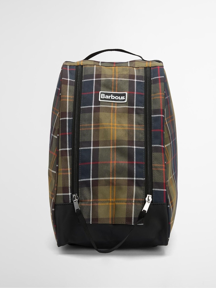 Barbour® Green Tartan Boot Bag - Image 1 of 7