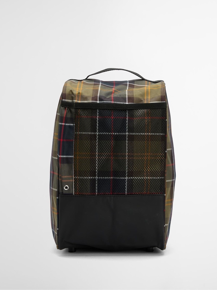 Barbour® Green Tartan Boot Bag - Image 2 of 7 Barbour® Green Tartan Boot Bag - Image 2 of 7