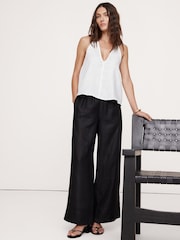 Blanco - Banana Republic Linen Halter Top - Imagen 1 de 4