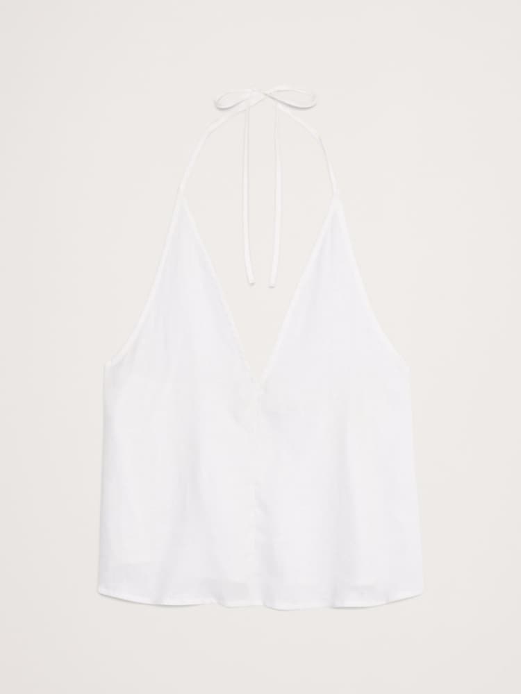 Blanco - Banana Republic Linen Halter Top - Imagen 4 de 4