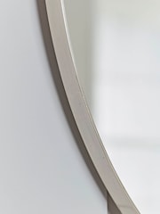 Cox & Cox Antique Silver Slim Frame Round Medium Mirror - Image 2 of 2