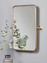 Cox & Cox Brass French Rectangle Wall Mirror - Image 1 of 3