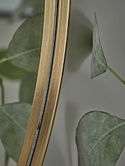 Cox & Cox Antique Brass Slim Frame Round Medium Mirror - Image 3 of 3