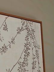 Cox & Cox Set of 2 White Grey Blossom Canvas Wall Art - Image 2 of 5