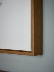 Cox & Cox Set of 3 White Green Framed Leaf Print Wall Art - Image 3 of 3