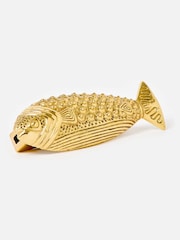 Oliver Bonas Gold Fish Metal Door Knocker - Image 4 of 6