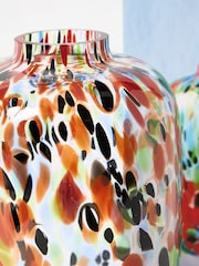 Oliver Bonas Multi Amira Tinted Speckled Glass Vase - Image 4 of 4