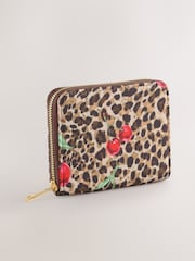 Leopard Print Nylon Midi Purse - Image 1 of 5