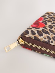 Leopard Print Nylon Midi Purse - Image 4 of 5