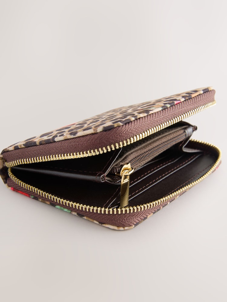 Leopard Print Nylon Midi Purse - Image 5 of 5
