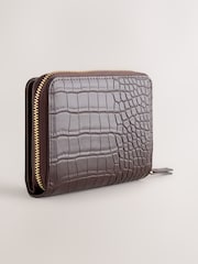 Chocolate Brown Midi Zip Around Purse - Image 2 of 5