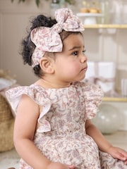 Mamas & Papas Pink Floral Dungarees - Image 4 of 4