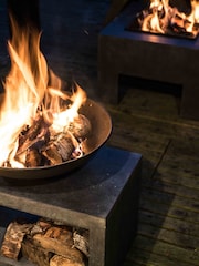 Ivyline Granite Effect Garden Fire Pit And Rectangle Console - Image 1 of 4