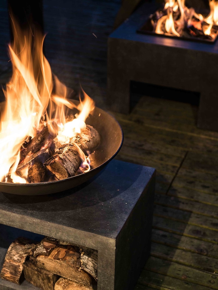 Ivyline Granite Effect Garden Fire Pit And Rectangle Console - Image 1 of 4