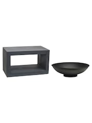 Ivyline Granite Effect Garden Fire Pit And Rectangle Console - Image 2 of 4