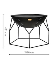 Ivyline Black Garden Buckingham Fire Pit - Image 2 of 2