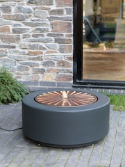 Ivyline Charcoal Aged Copper Solis Large Water Feature with Light Display - Image 1 of 2