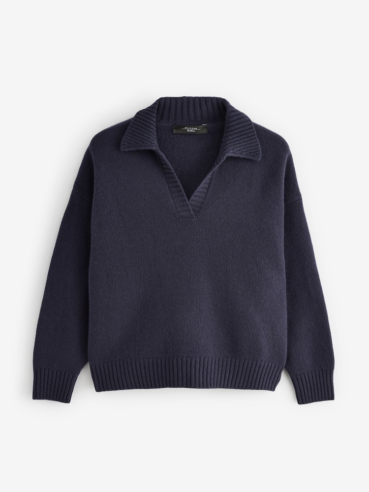 Weekend MaxMara Blue AGRE Sweater - Image 1 of 5