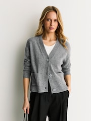 Weekend MaxMara Grey OMBRA Cardigan - Image 1 of 10