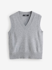 Weekend MaxMara Grey Carlos  Knitted Vest - Image 1 of 6