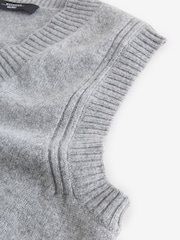 Weekend MaxMara Grey Carlos  Knitted Vest - Image 3 of 6