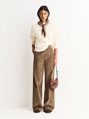 Weekend MaxMara Brown Tania Long Trousers - Image 1 of 12