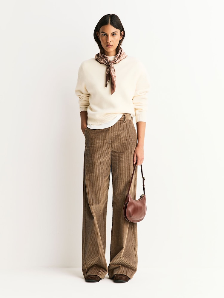 Weekend MaxMara Brown Tania Long Trousers - Image 1 of 12