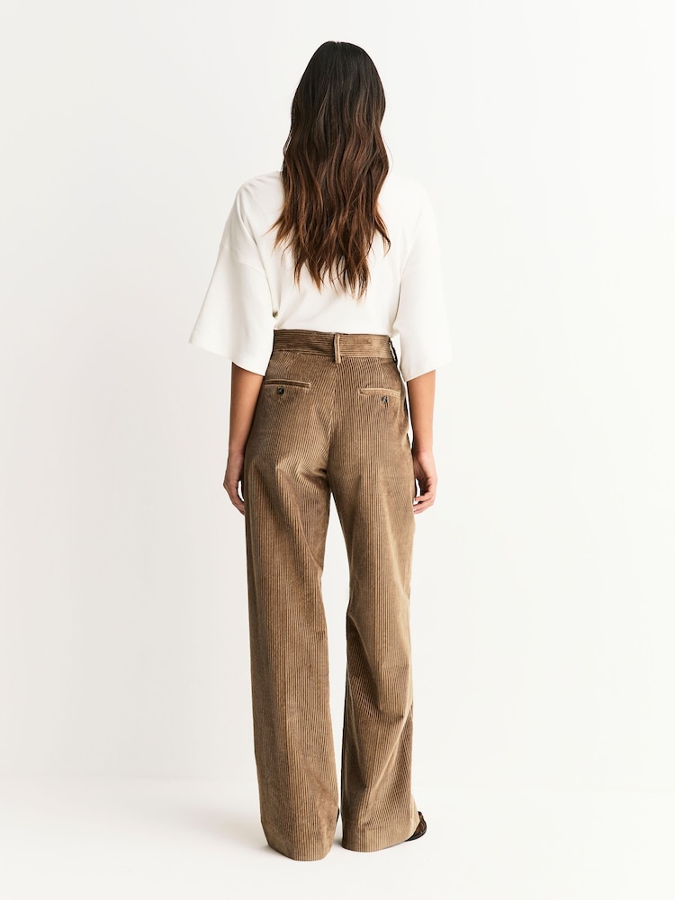 Weekend MaxMara Brown Tania Long Trousers - Image 2 of 12