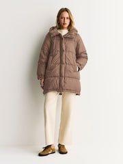 Weekend MaxMara Brown ANFORA Quilted Coat - Image 1 of 11