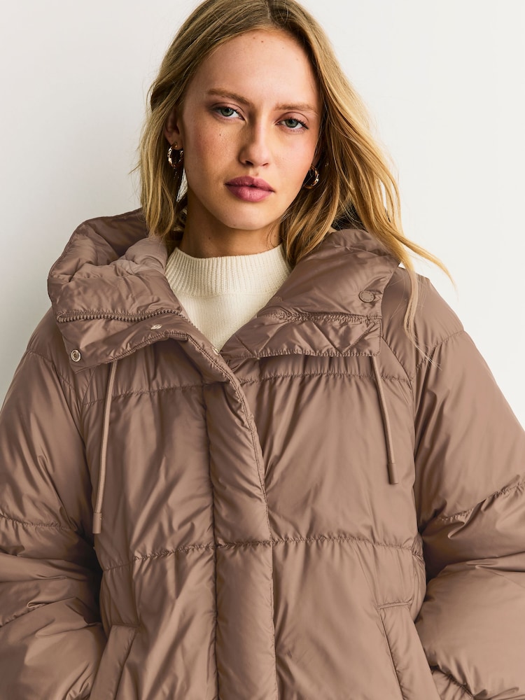 Weekend MaxMara Brown ANFORA Quilted Coat - Image 2 of 11